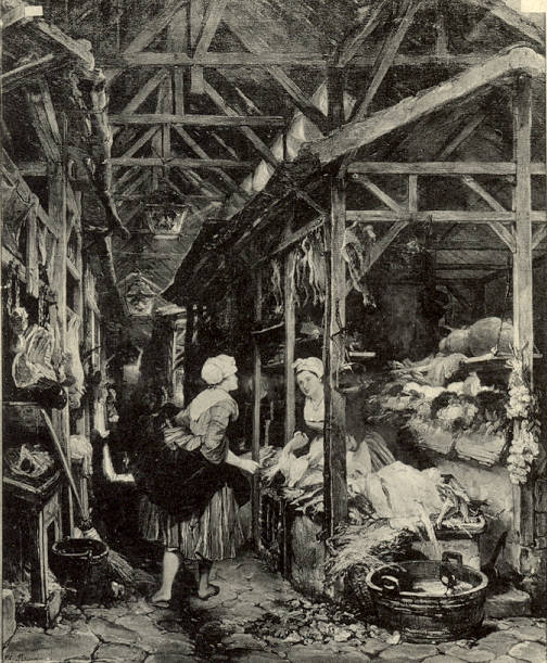 Un marché au XVIIIe siècle